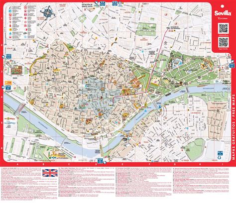 Kaart Van Sevilla Offline Kaart En Gedetailleerde Kaart Van De Stad