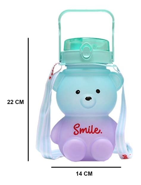 Botella De Agua En Forma De Oso Infantil Escolar Kawaii Mercadolibre