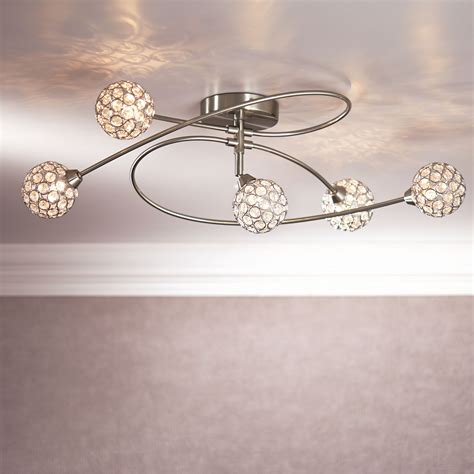 Possini Euro Design Modern Ceiling Light Semi Flush Mount Fixture