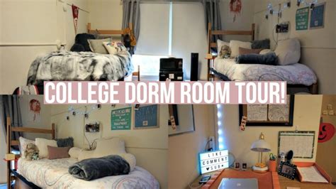 College Freshman Dorm Room Tour Allie Miller Youtube