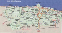Asturias Map Pictures and Information | Map of Spain Pictures and ...