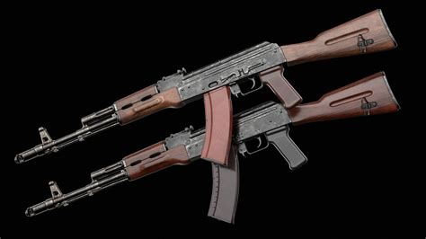 Artstation Ak 74 Ak 74n Kalashnikov Assault Rifle Game Ready Game