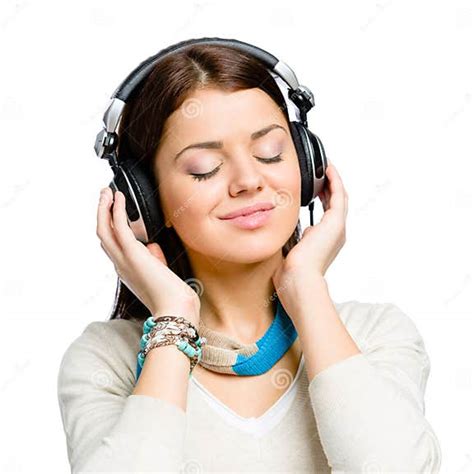 Portrait Of Teenager Listening To Music Stock Photo Image Of Audio