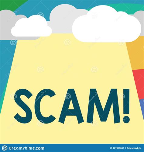 Text Sign Showing Scam Conceptual Photo Dishonest Scheme Fraud