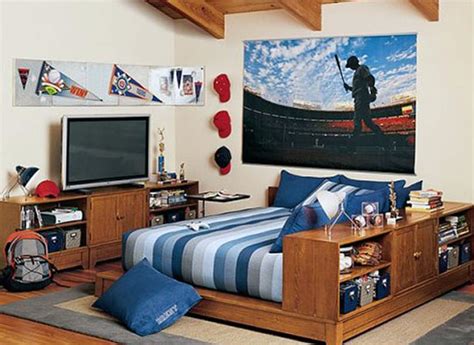 Simple Cool Teenage Guy Rooms For Small Space Home Decorating Ideas