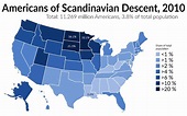 American of Scandinavian Descent - Vivid Maps