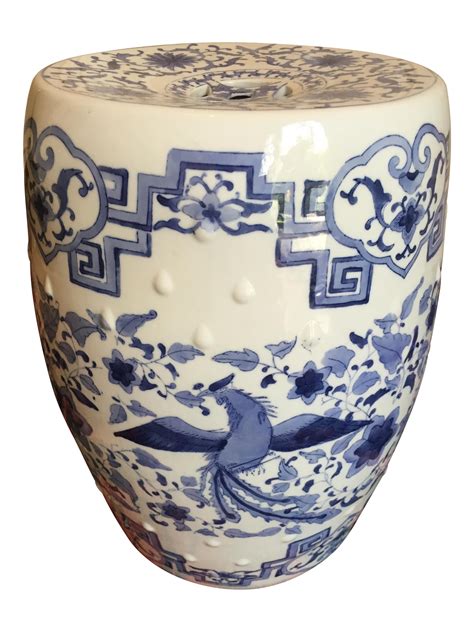 A Lovely Vintage Blue And White Ceramic Chinoiserie Ceramic Garden