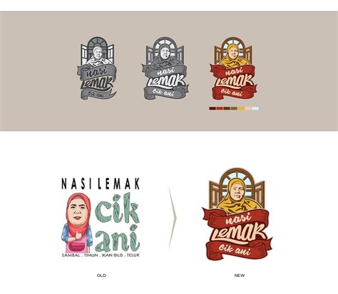 Nasi lemak is malaysia national food. Nasi Lemak Cik Ani | Logo Design on Behance