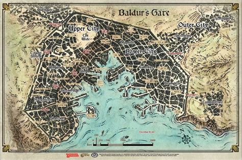 Dungeons And Dragons Baldurs Gate Map