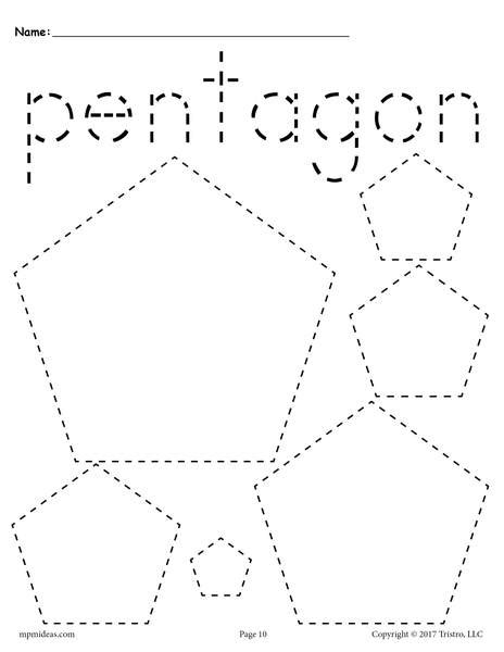 age rating introduction printable worksheets. Pentagons Tracing Worksheet - Tracing Shapes Worksheets ...