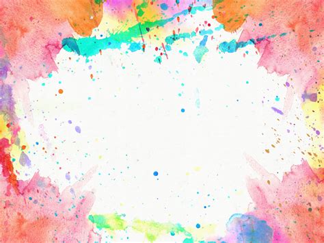 Watercolor Frame Texture Background Free Watercolor Splash Png