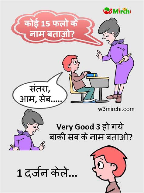 Teacher And Pappu Joke Funny Jokes In Hindi