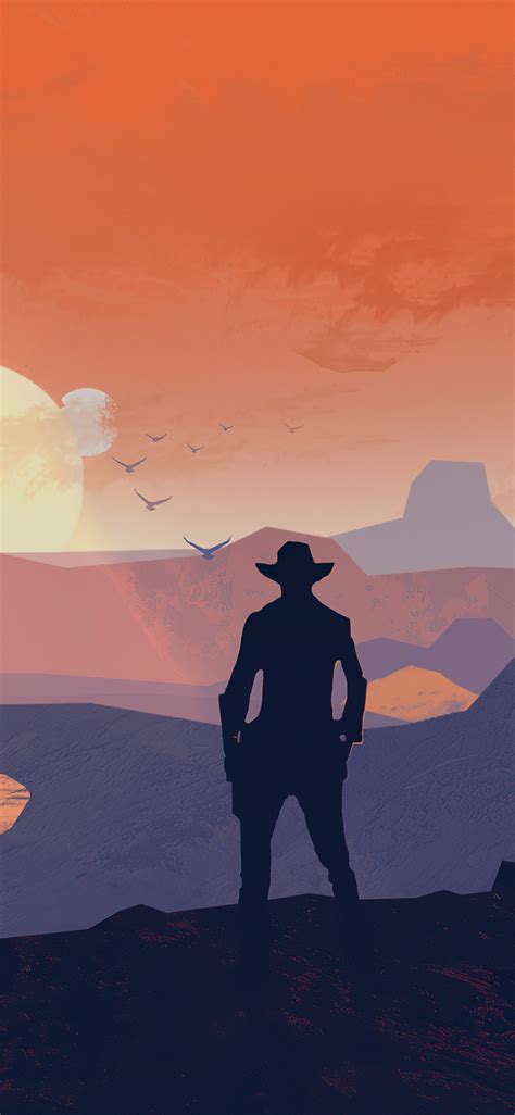 1125x2436 Red Dead Redemption 2 Cowboy 4k Iphone XS,Iphone 10,Iphone X