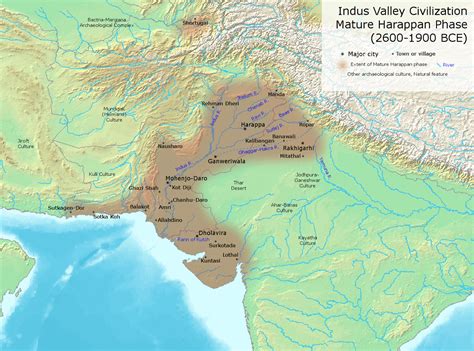 Indus Valley Civilization Mature Harappan Phase 2600 1900 Bce R Pakistan