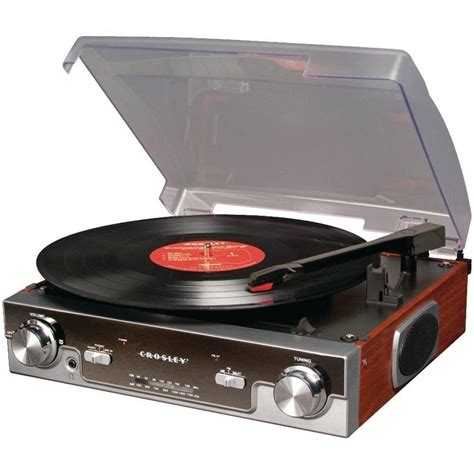 Retro Vintage 70s Style Turntable Vinyl Record Player Am Fm Radio