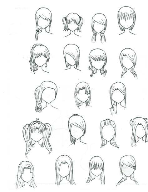 Anime Hairstyles Drawing How To Draw Hair Part Manga University