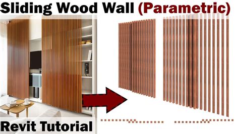 Revit Tutorial Sliding Wooden Wall Parametric Youtube