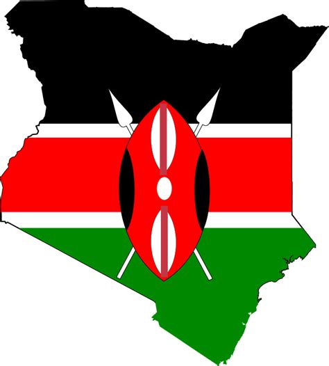 Free Clipart Kenya Map Flag Jiglar
