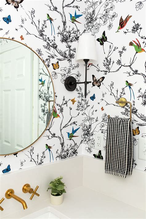 20 Whimsical Wallpaper For Powder Room Decoomo