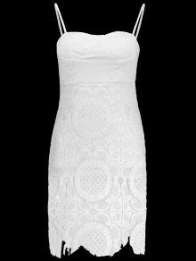 Lace Slip Bodycon Prom Dress White Bodycon Dresses S Zaful