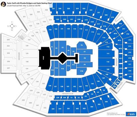 Lincoln Financial Field Taylor Swift Seating Chart