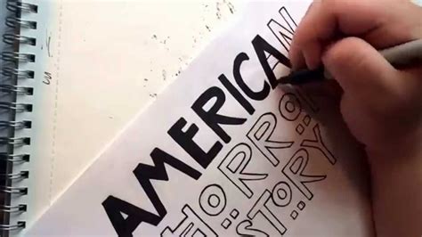 *free* shipping on qualifying offers. Inking and Coloring: "American Horror Story" Logo - YouTube