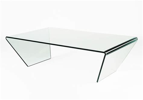 Spazio By Viva Modern Half Inch Thick Glass Coffee Table Made From A