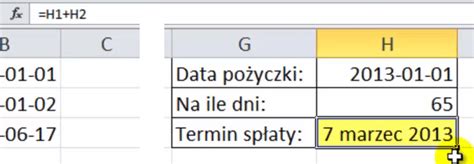 Data W Excelu Dodawanie I Odejmowanie Dat I Dni Porada