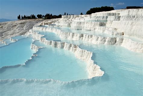 Pamukkale Natural Hot Spring Pools In Turkey