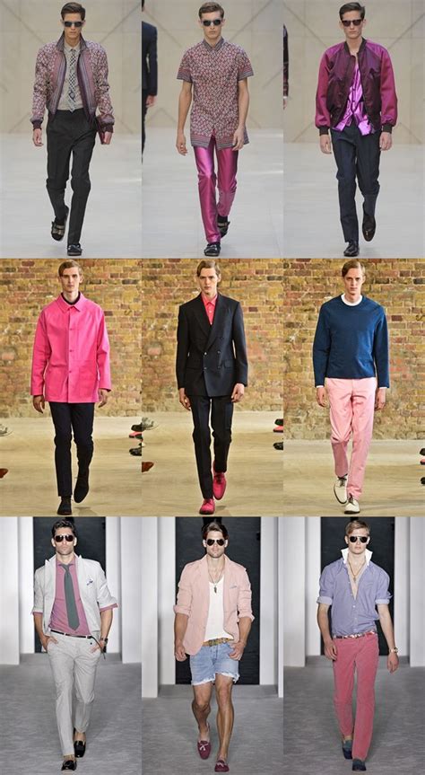 Mens Pink Clothing On The Runways Top To Bottom Burberry Prorsum