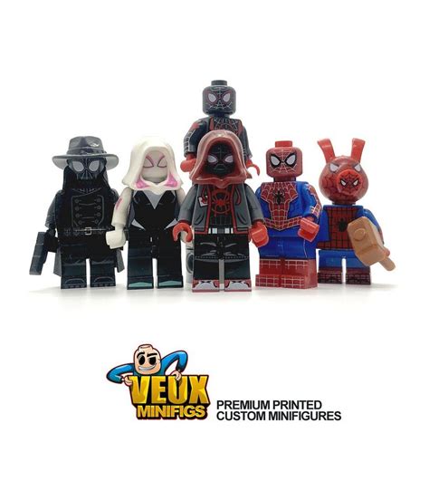 Marvels Into The Spider Verse Custom Minifigure Set Mini Figures