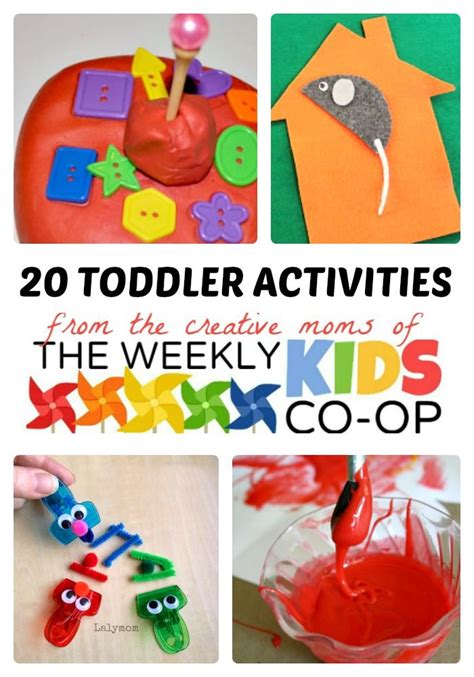 20 Fun Activities For Toddlers Link Party Weekly Kids Co Op Fun