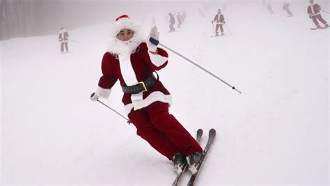 Skiing Santas Hit The Slopes In Maine