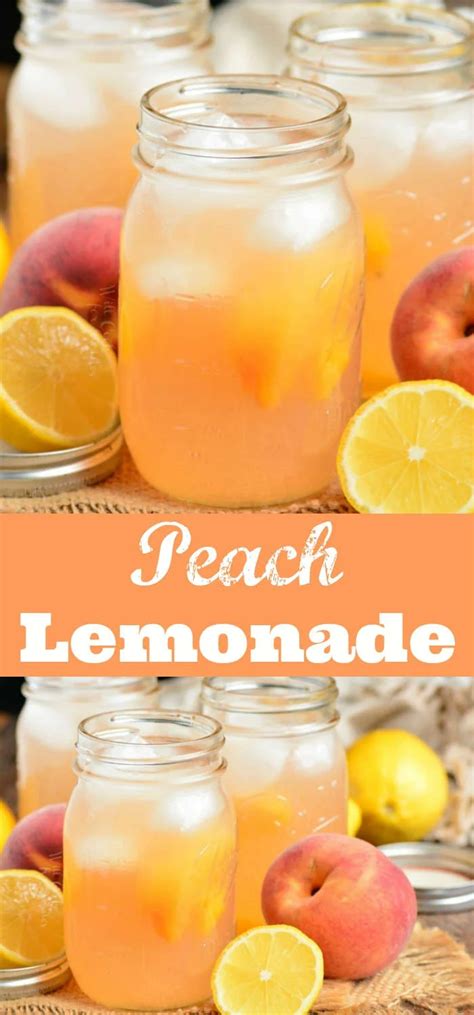 Peach Lemonade This Simple Homemade Peach Lemonade Is Made With Only 4