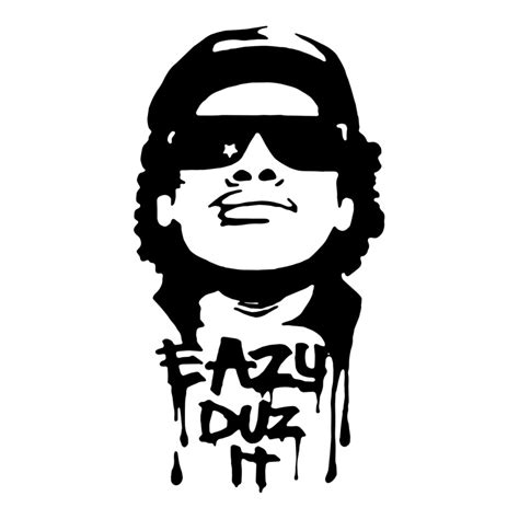 Eazy E Nwa White Airbrush Stencil T Shirt Hip Hop Graffiti Tee Shirt La