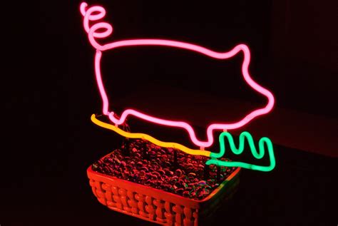 Normā Over Paris Beach Piggy Neon Light Sculpture Click Here For