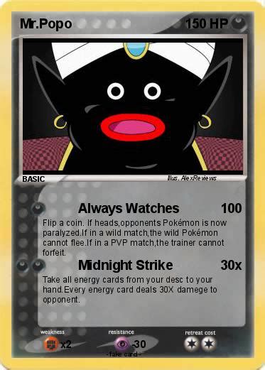 Pokémon Mr Popo 89 89 Always Watches My Pokemon Card