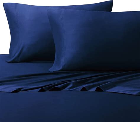 Royals Twin Extra Long Royal Blue Silky Soft Bed Sheets