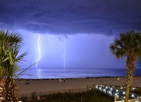 Saturday Night Thunderstorm On The Alabama Coast At Orange Beach Photo