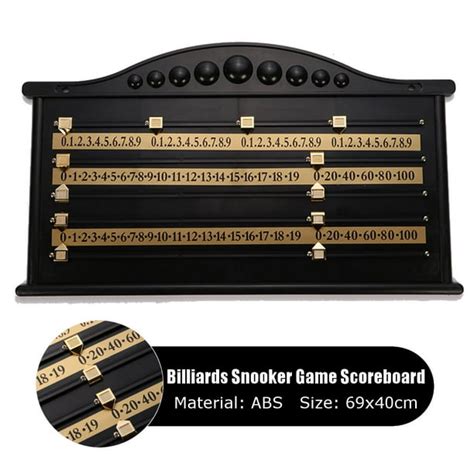 Snooker Scoreboard International Billiard Stained Wood Score Board Game
