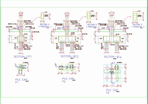 Get Detail Pondasi Pile Cap Dwg Png Konstruksi Sipil