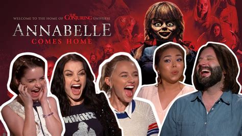 Annabelle Cast Teaches Us How To Scream Annabelle Comes Home Youtube