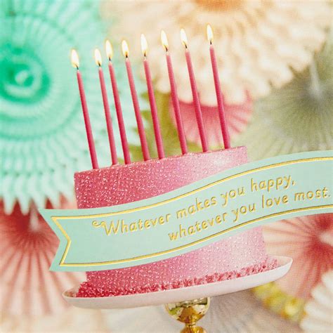 Pink Cake Whatever Makes You Happy Birthday Card - Greeting Cards