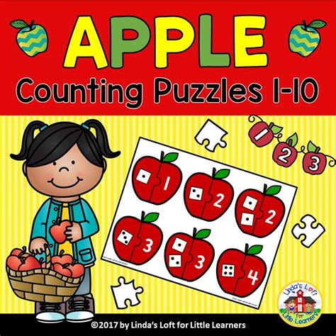 Apple Counting Puzzles 1 10 Sample Kindergarten Math Activities