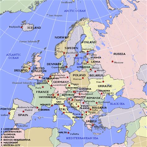 List 98 Pictures Map Of Europe With Latitude And Longitude Latest