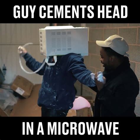 Ladbible Guy Cements Head In A Microwave