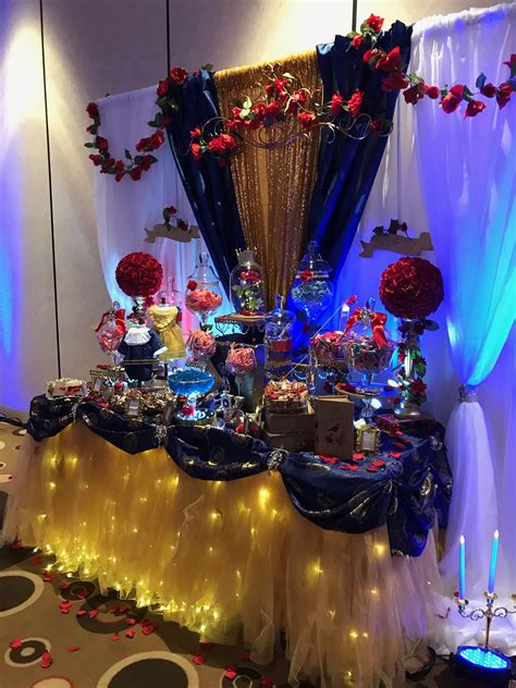 Beauty and The Beast inspired Candy Table Created by @lechicboutique_1