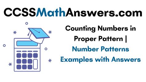 Counting Numbers In Proper Pattern Number Patterns Examples With