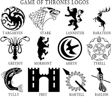 Game Of Thrones Houses Vinyl Decal Rebel Road Authentic