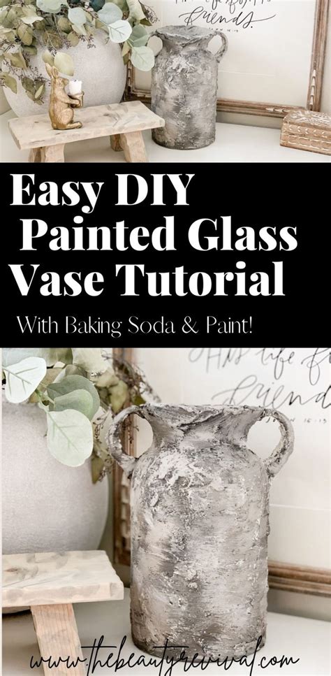 Diy Glass Vase Paint Tutorial How To Update An Old Vase